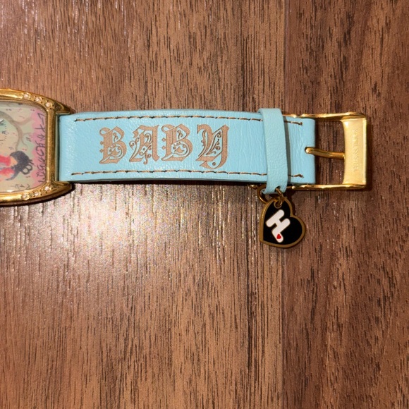 L.A.M.B. Baby Blue and Gold Women's Watch - Picture 4 of 6